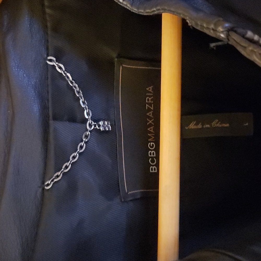 Leather jacket BCBG Malaysia black large - Picture 2 of 4